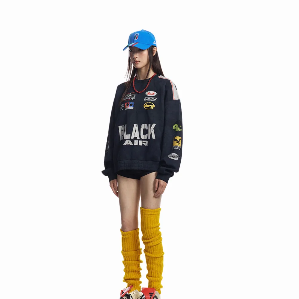【MADE EXTREME】American Heavy Wash Racing Sweatshirt