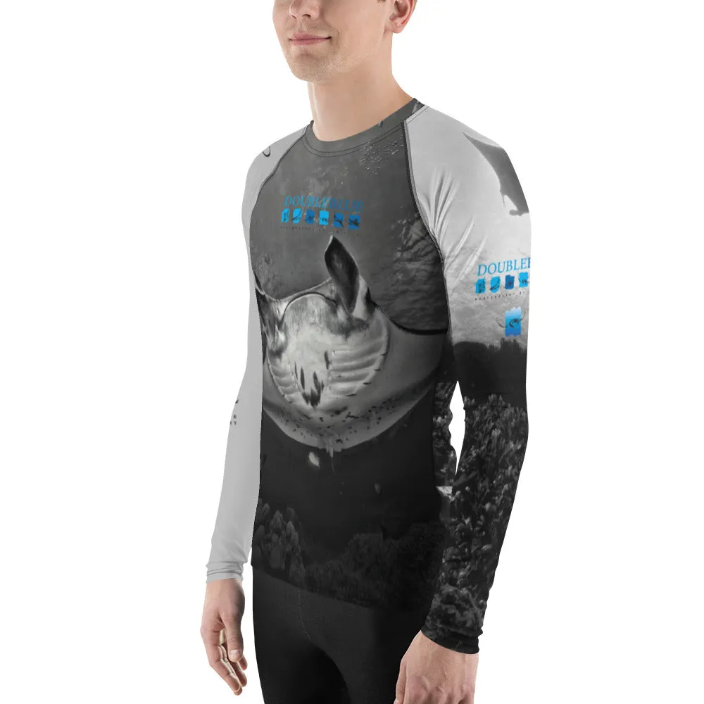 Manta Rays in Yap Doubleblue Men's Rash Guard