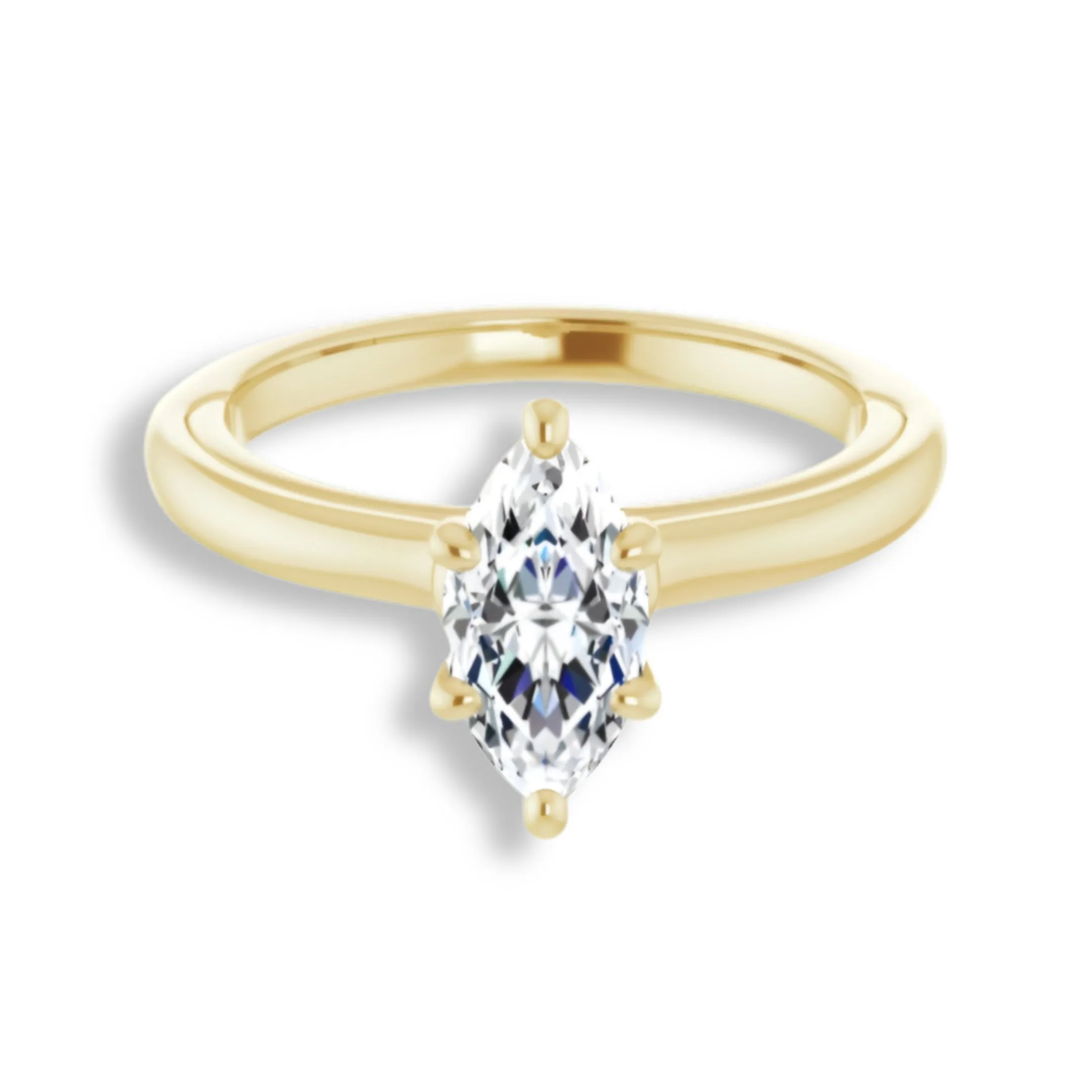 Marquise Diamond Solitaire Engagement Ring