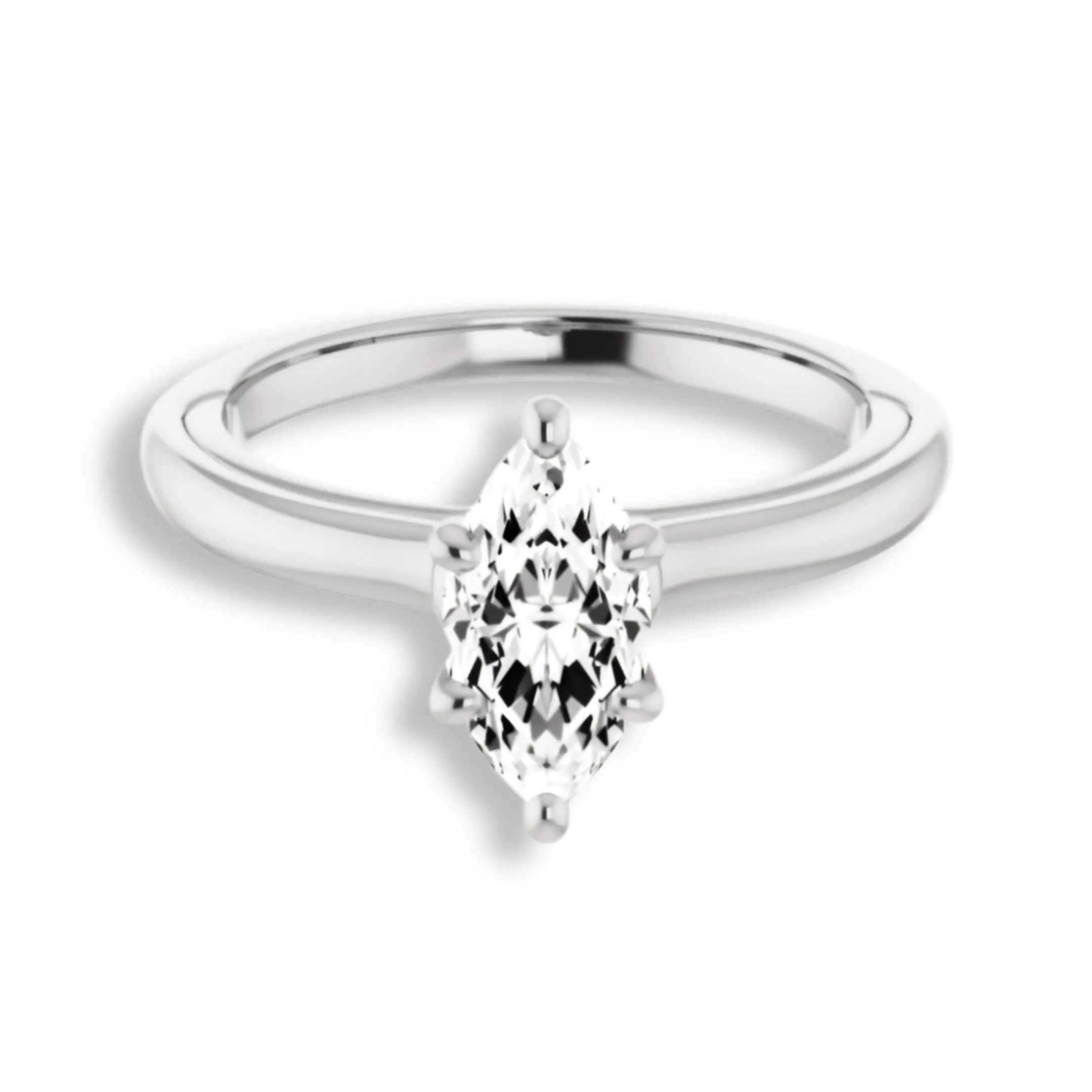 Marquise Diamond Solitaire Engagement Ring
