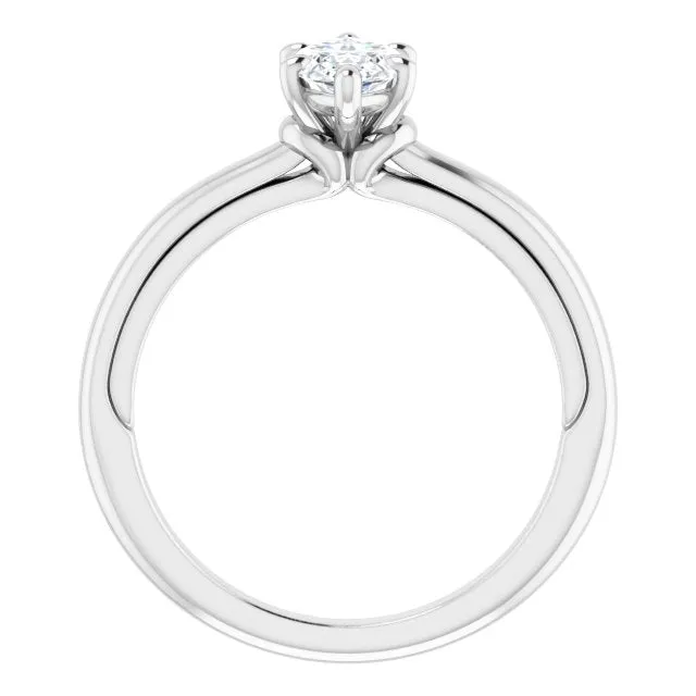 Marquise Diamond Solitaire Engagement Ring