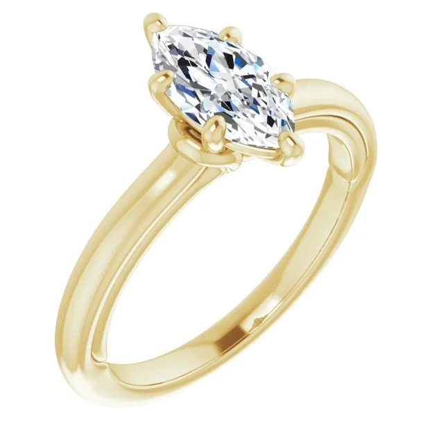 Marquise Diamond Solitaire Engagement Ring