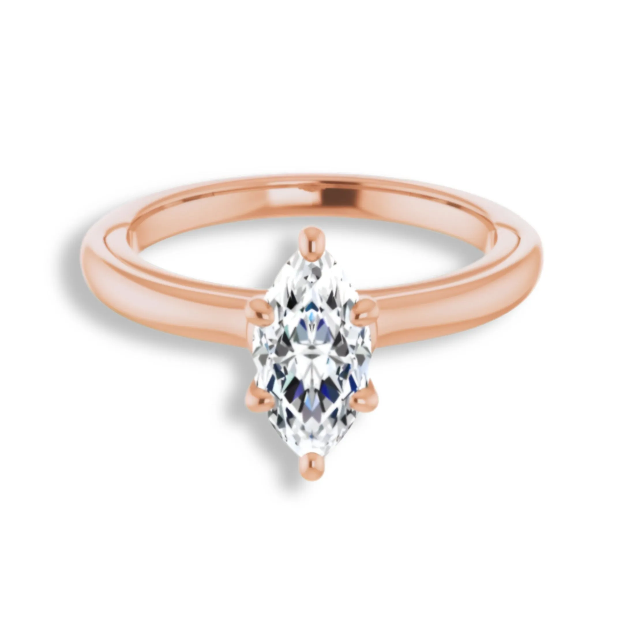 Marquise Diamond Solitaire Engagement Ring