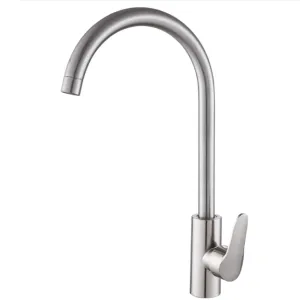 MaxTen Stainless Steel Swan Neck Kitchen Sink Faucet Tap - SC31-830