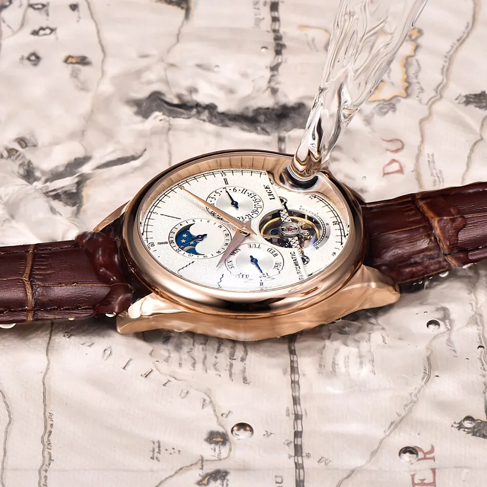 Men's Retro Style Leather Watch