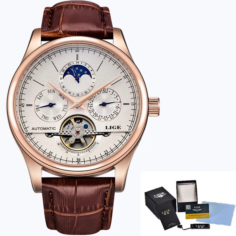 Men's Retro Style Leather Watch