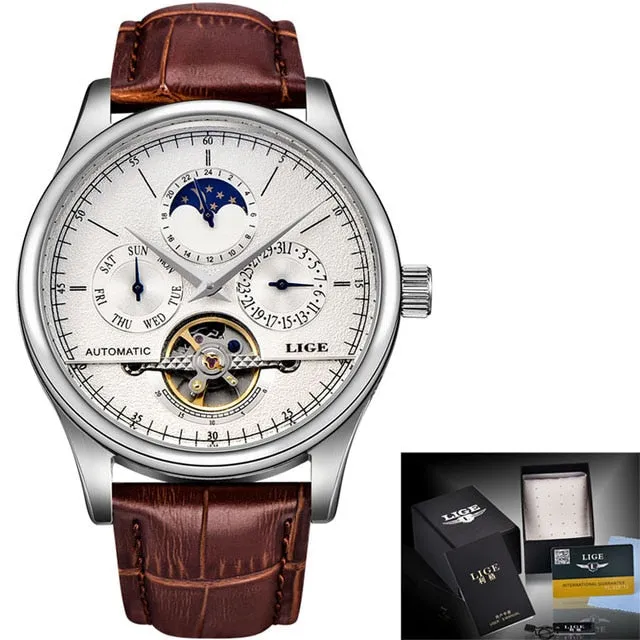 Men's Retro Style Leather Watch