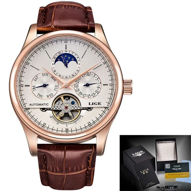 Men's Retro Style Leather Watch