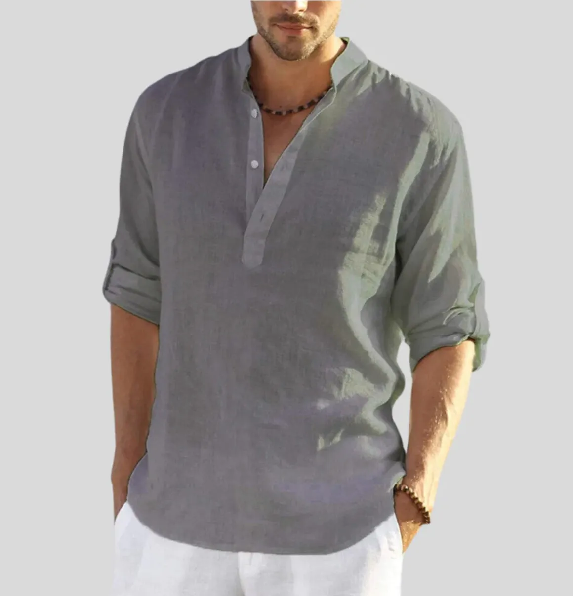 Men's sophisticated linen shirt - Thomas