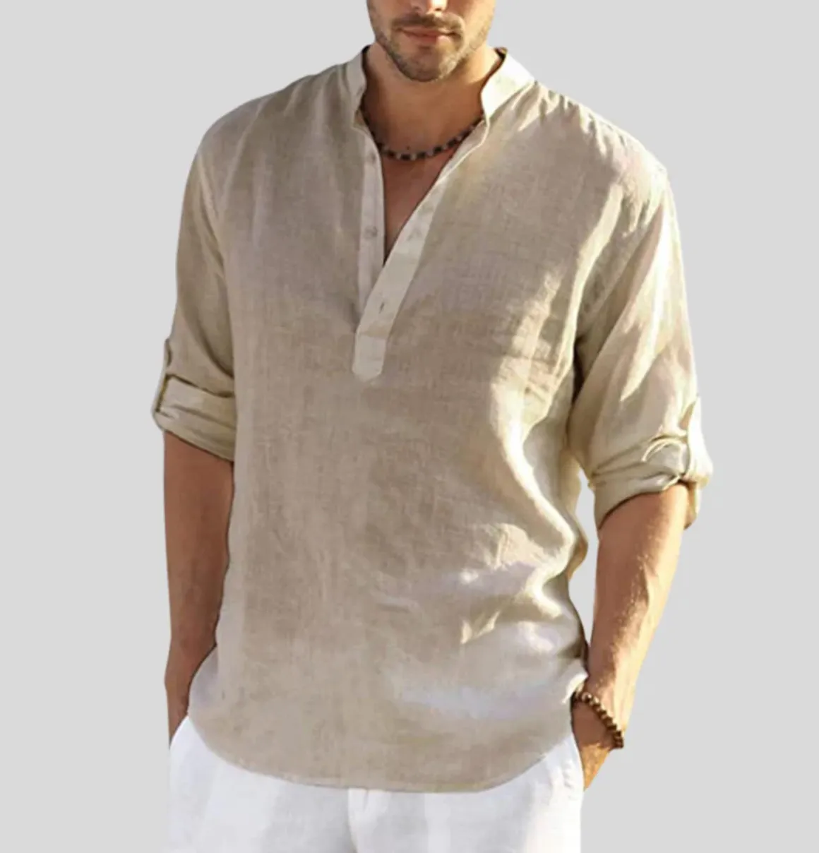 Men's sophisticated linen shirt - Thomas
