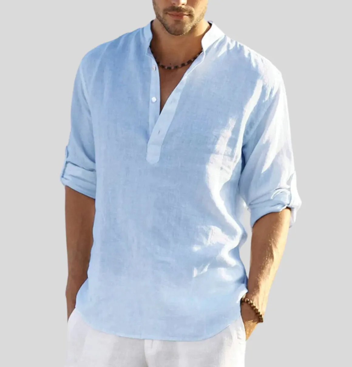 Men's sophisticated linen shirt - Thomas