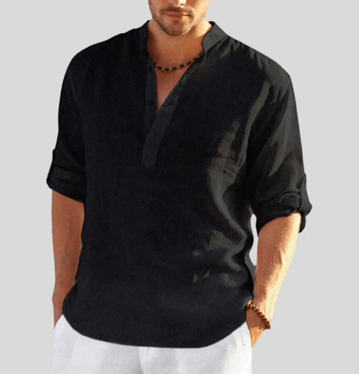Men's sophisticated linen shirt - Thomas