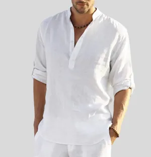 Men's sophisticated linen shirt - Thomas