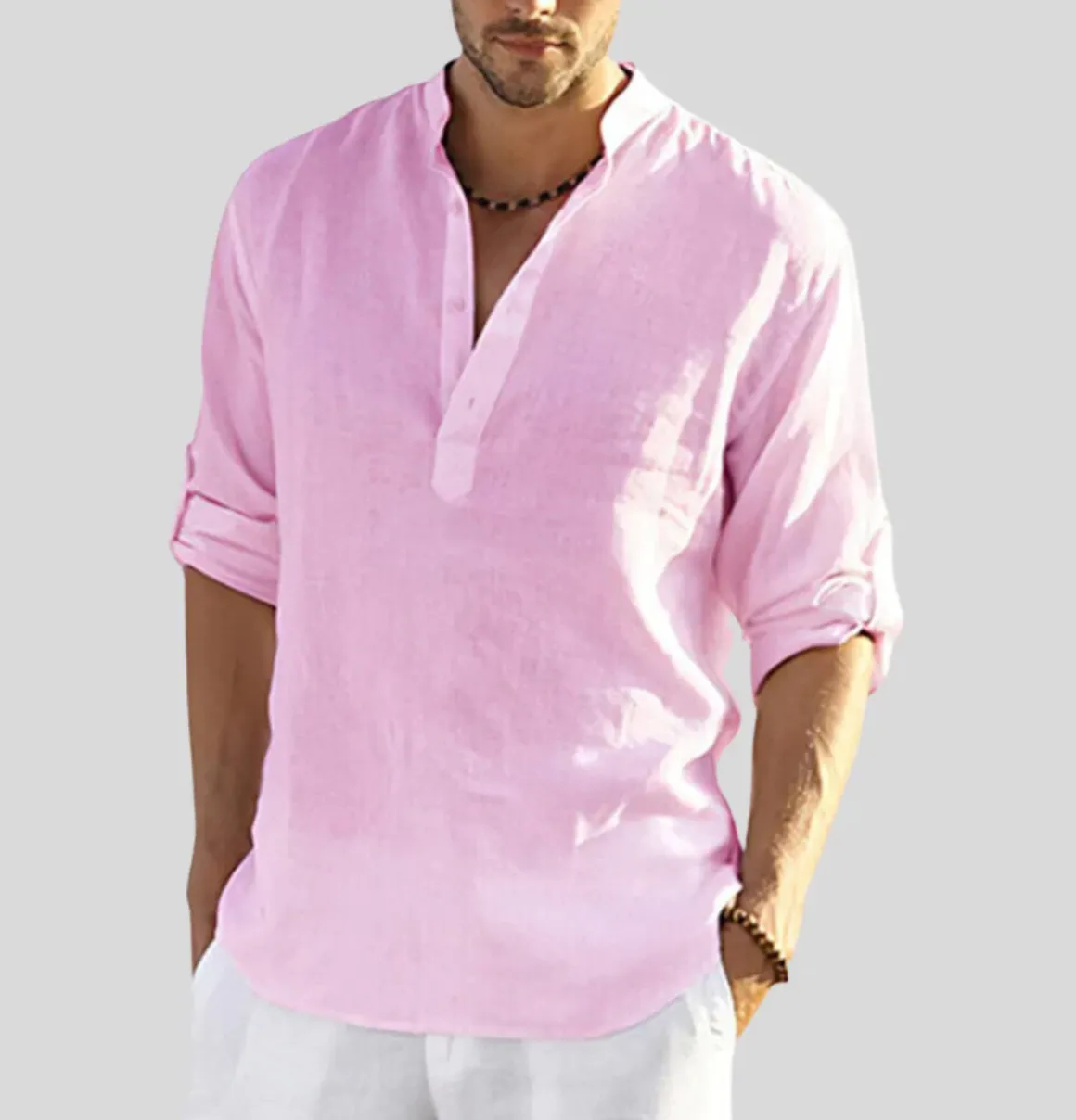Men's sophisticated linen shirt - Thomas