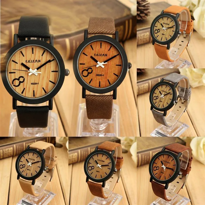 Men's Wooden Simulation Style Watch 8 Color Options