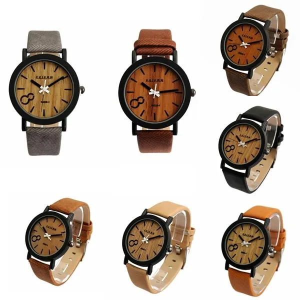 Men's Wooden Simulation Style Watch 8 Color Options