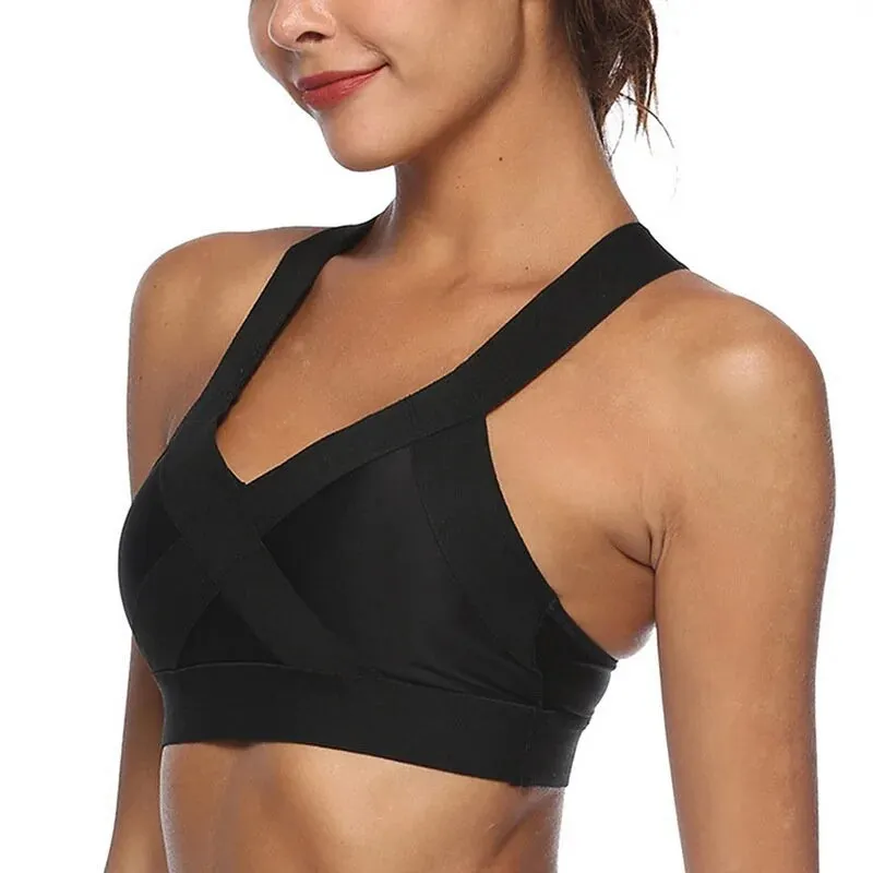 Mesh Openwork Push-Up Sports Bra