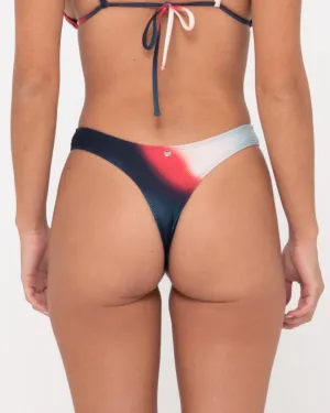 Meshy Printed Midi Bikini Bottom