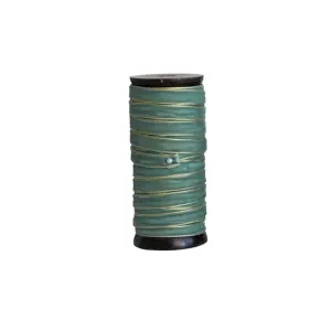 Mist Velvet Ribbon w/Gold Edge on Spool