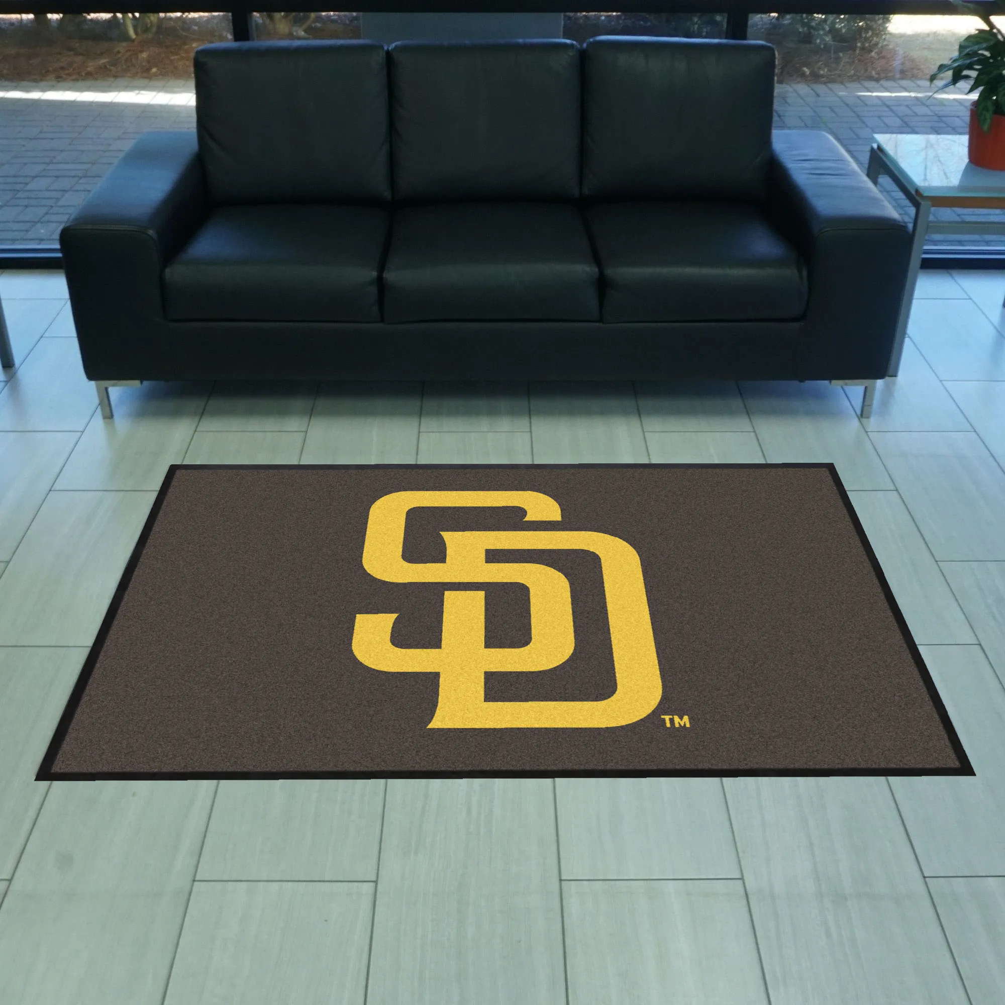 MLB - San Diego Padres 4X6 Logo Mat - Landscape
