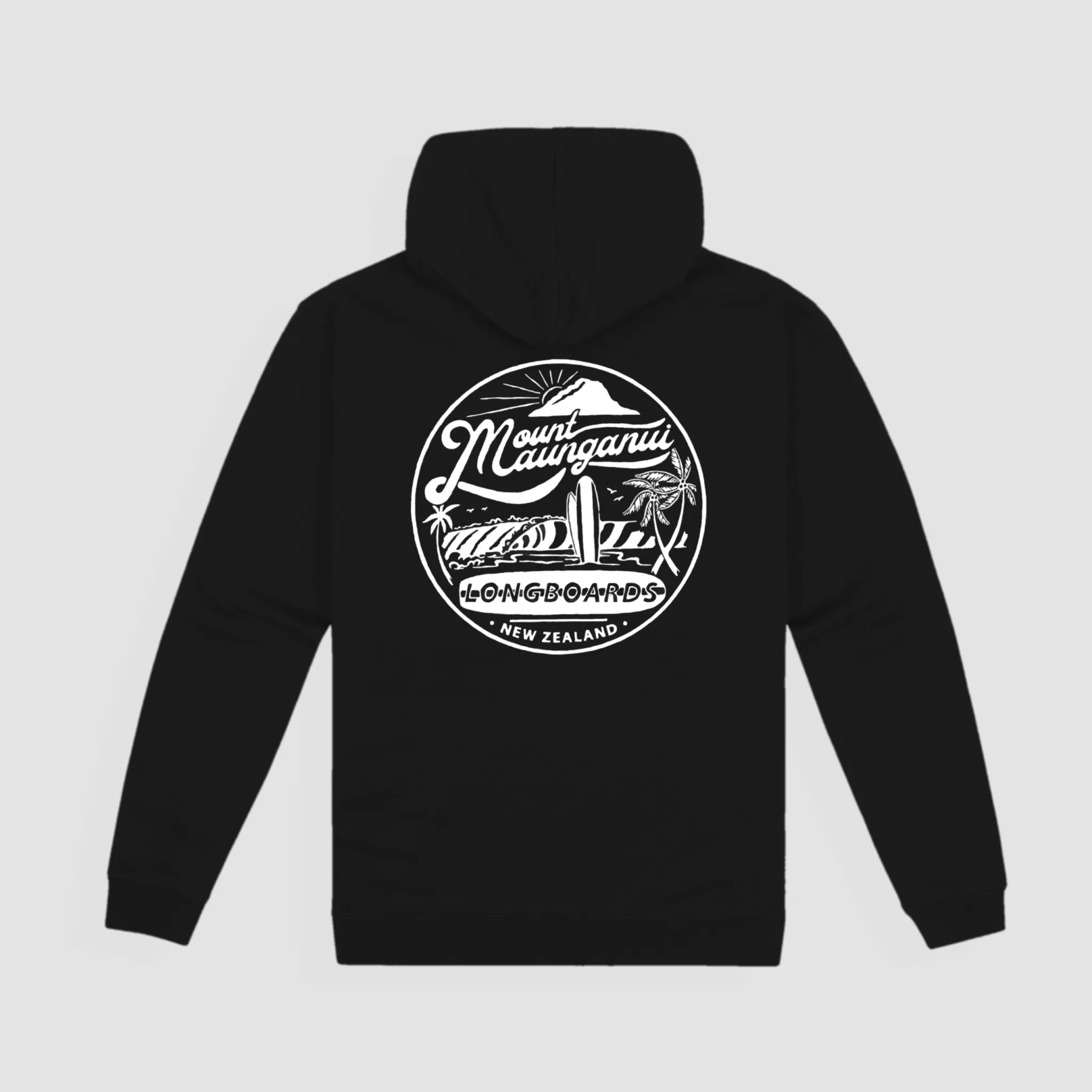 Mount Retro Hoodie - Black