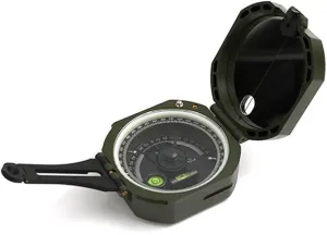 Multifunctional Compass for Hiking, Outdoor Survival,Camping with Distance Calculator,Mirror, Lensatic Sighting,Surveyors Foresters,Lightweight and Durable - Black