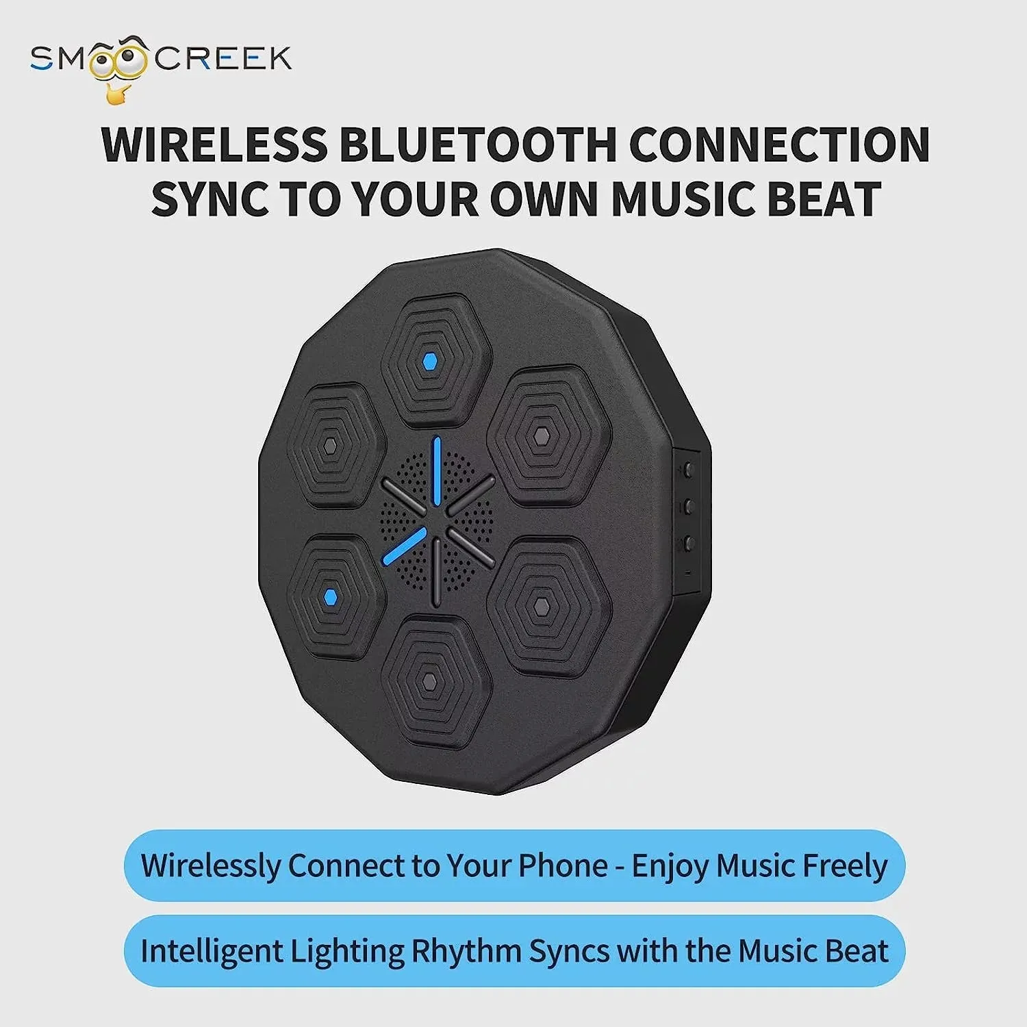 Music Boxing Machine, Smart Boxing Equipment with a Three-Layer Shock Absorption Configuration, Enjoy the Pressure Release, Perfect for Boxing Machine and Boxing Target Workouts