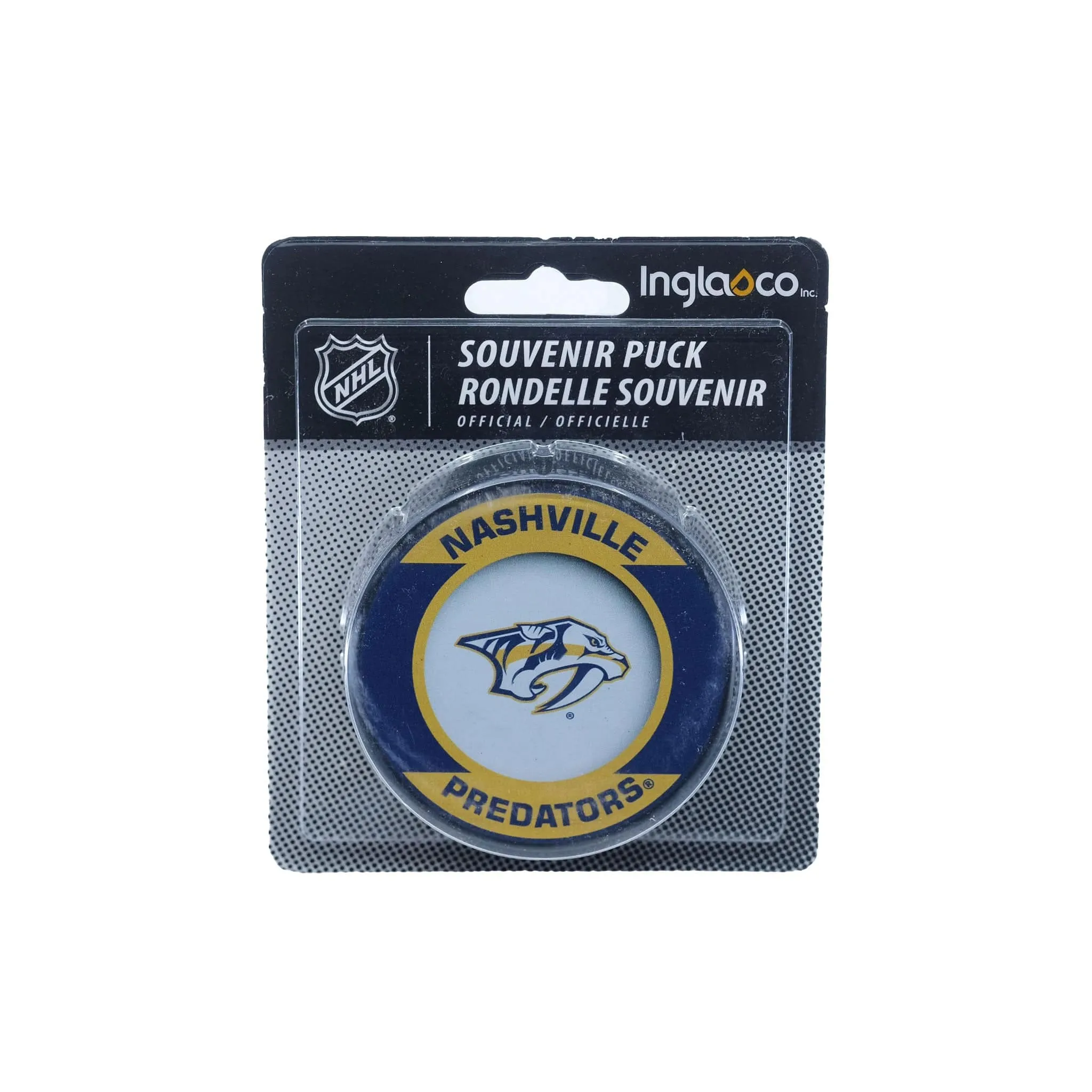 Nashville Predators Inglasco NHL Retro Logo Hockey Puck