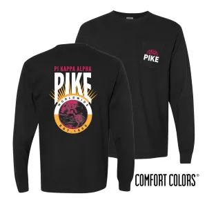 New! Pike Retro Worldwide Long Sleeve Tee