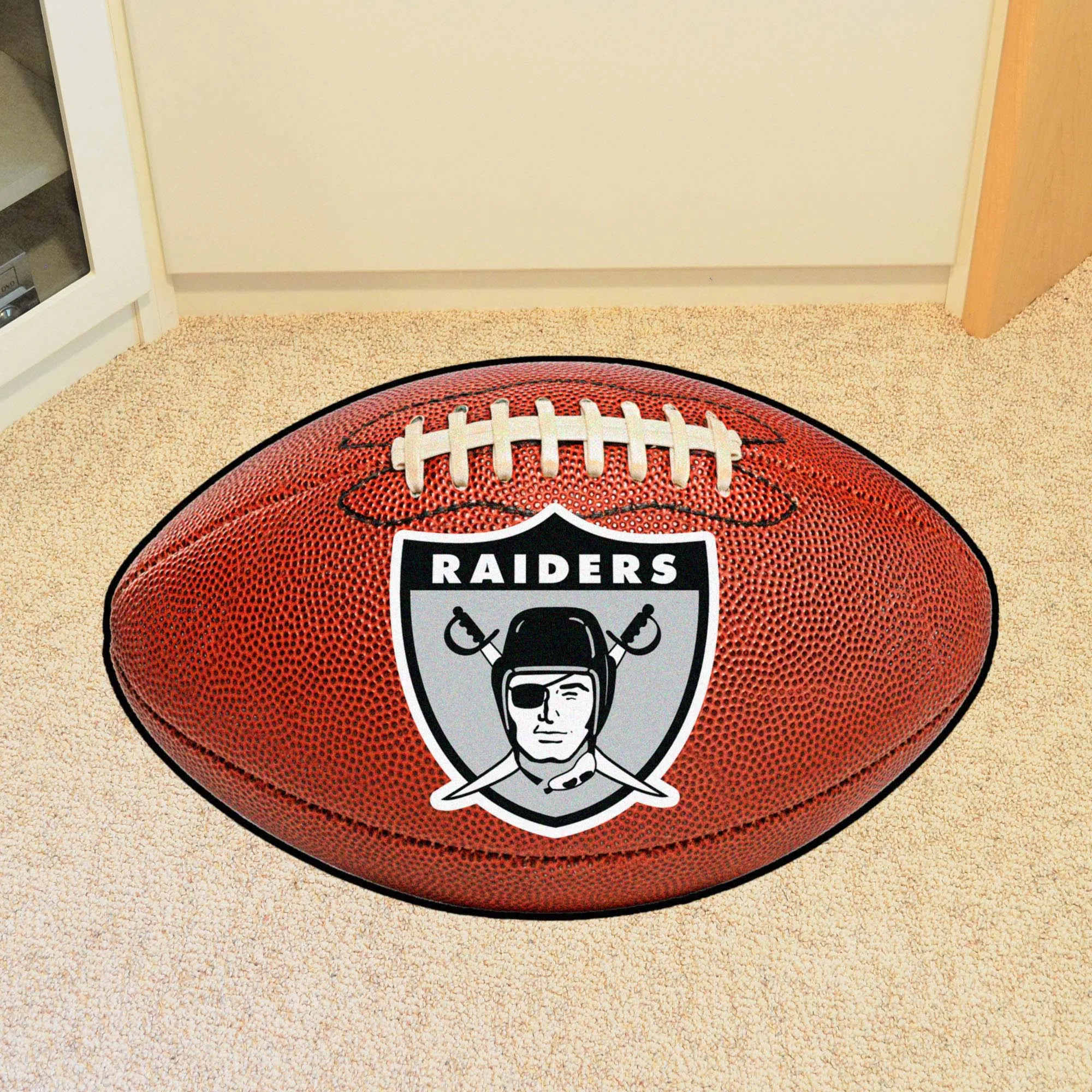NFLV - Oakland Raiders Football Mat