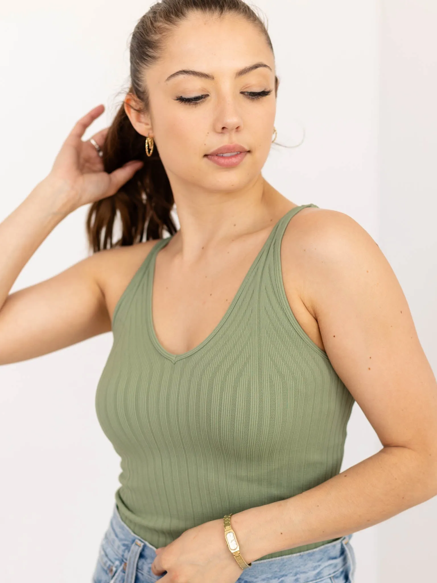 NIKIBIKI Wide Rib Tank Top