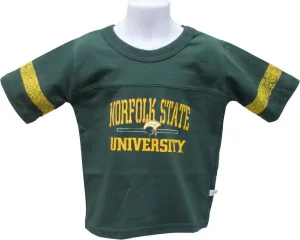Norfolk State Stripe Sleeve Yoked Tee