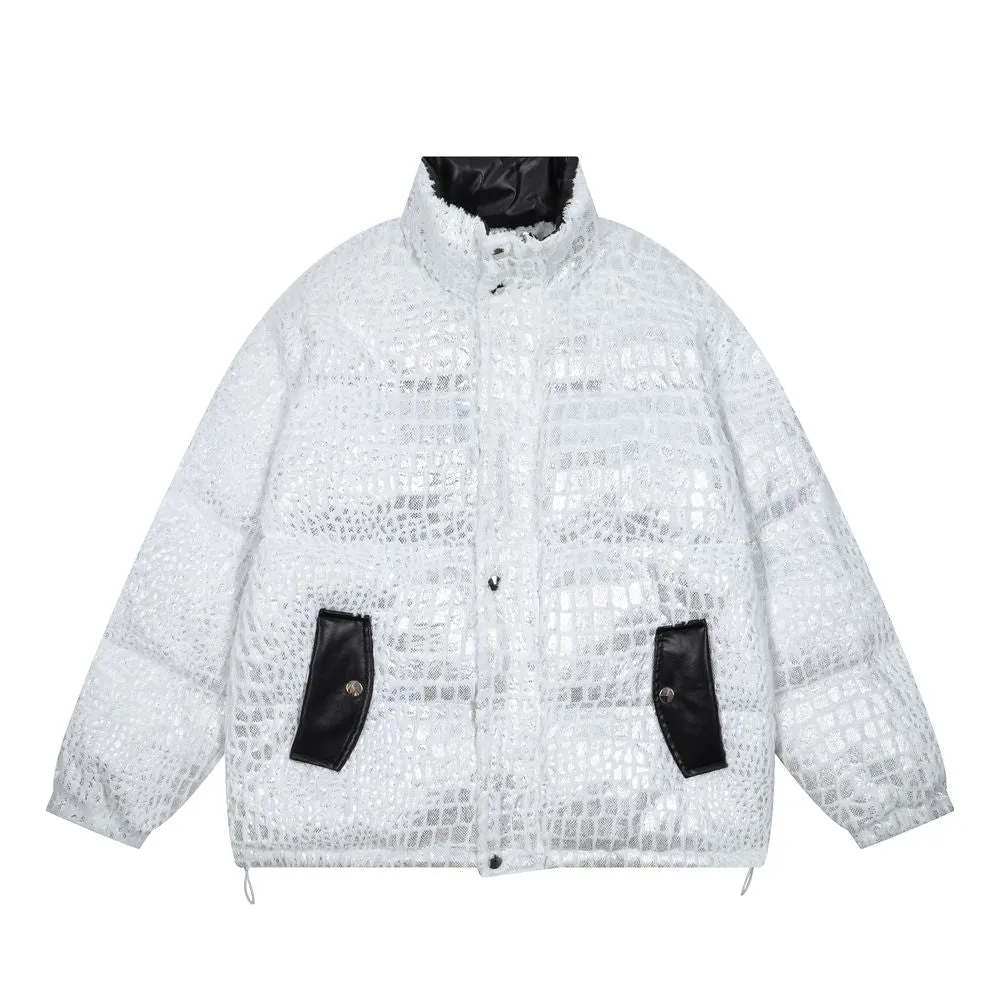 【NOW TREND】Reflective Shiny Leather Coat