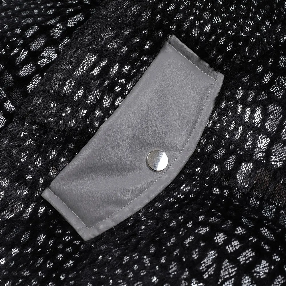 【NOW TREND】Reflective Shiny Leather Coat
