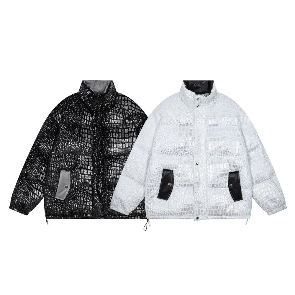 【NOW TREND】Reflective Shiny Leather Coat