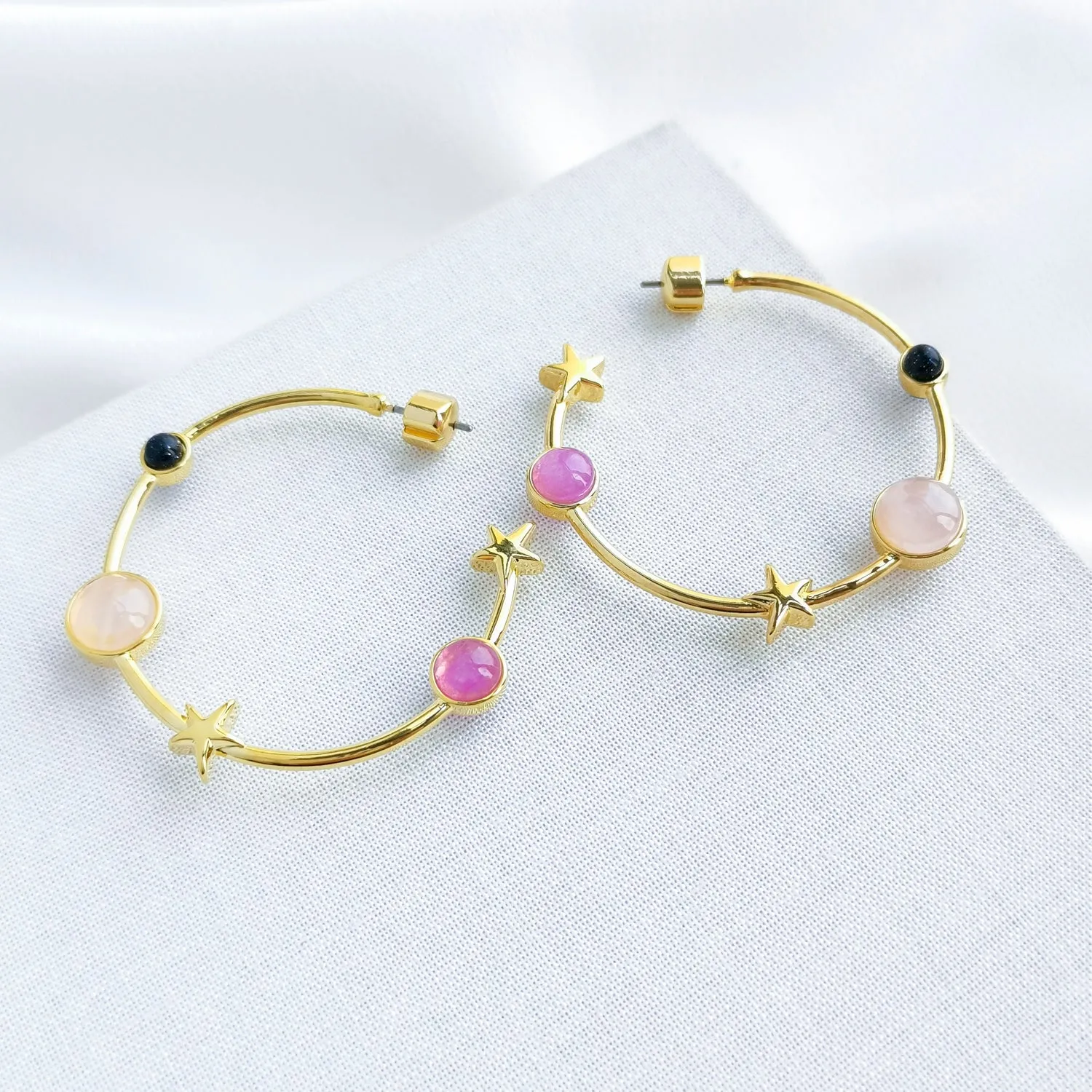 On The Rocks Hoop Earrings