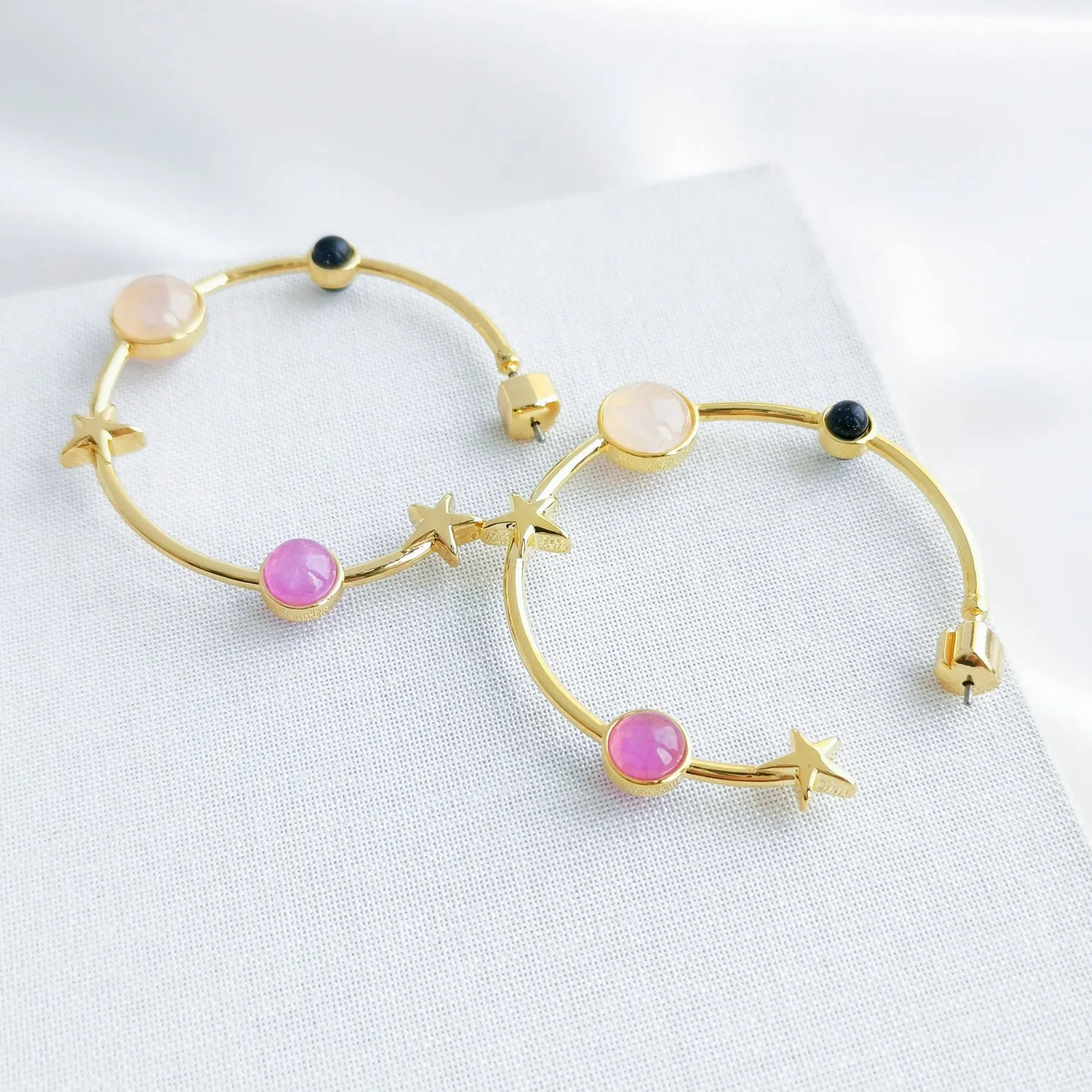 On The Rocks Hoop Earrings