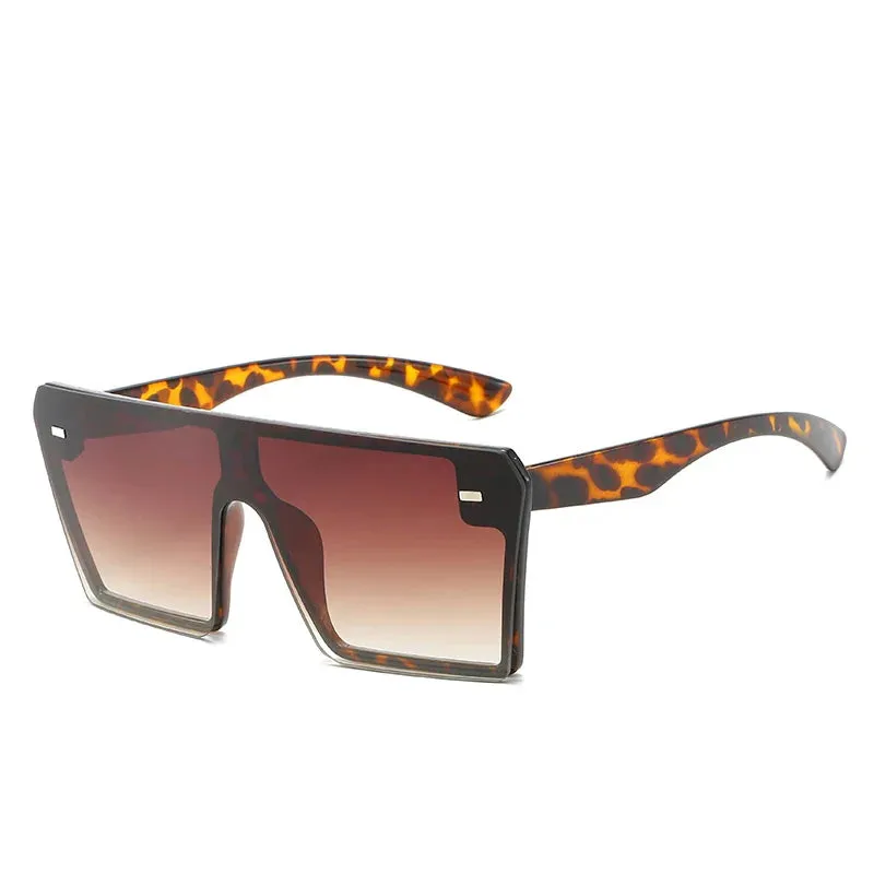 Oversize Square Sunglasses Women Retro Gradient Sun Glasses Men Blue Big Frame Vintage Eyewear UV400