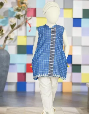 Pakistani kurta style with trouser for little girls # K2697