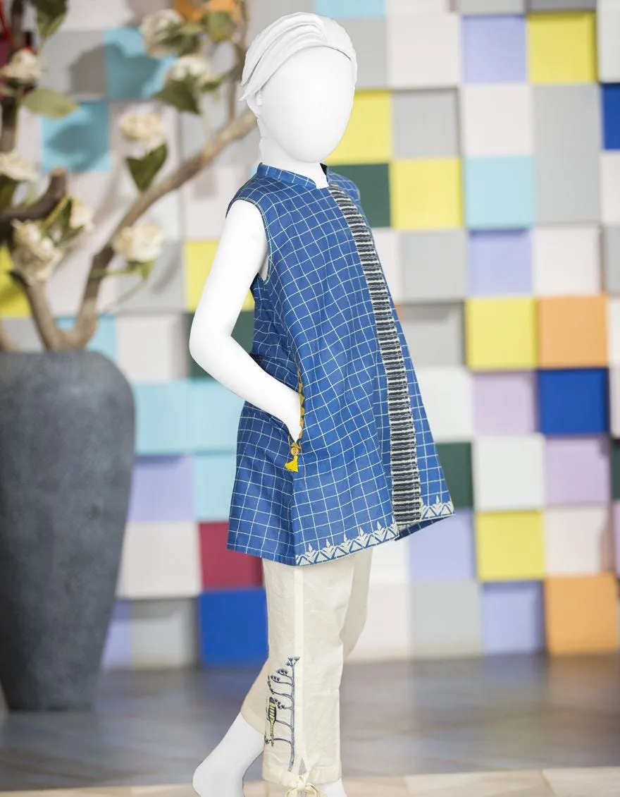 Pakistani kurta style with trouser for little girls # K2697