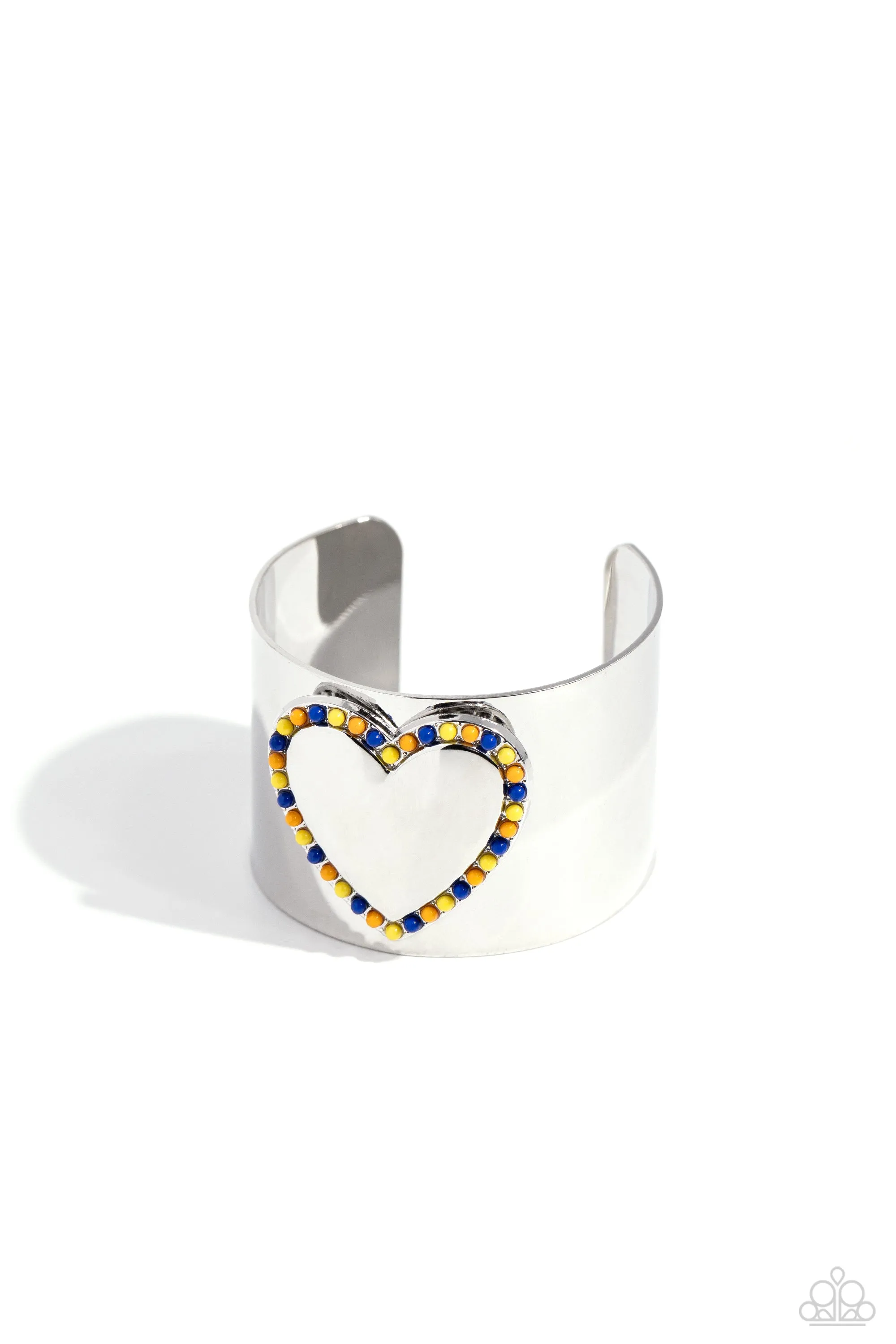 Paparazzi Cuffing Season - Yellow Cuff Bracelet