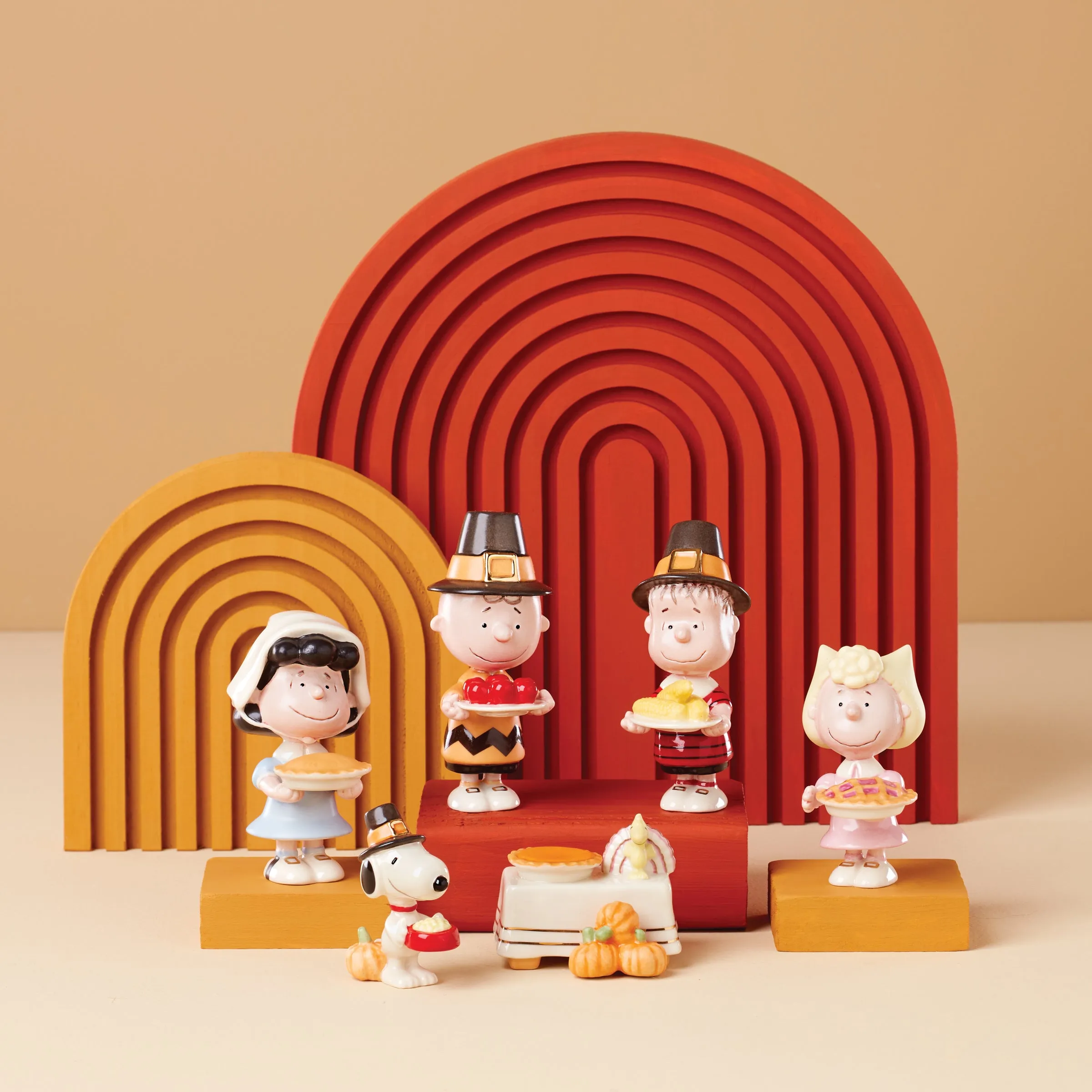 PEANUTS® 6-pc Thanksgiving Figurine Set