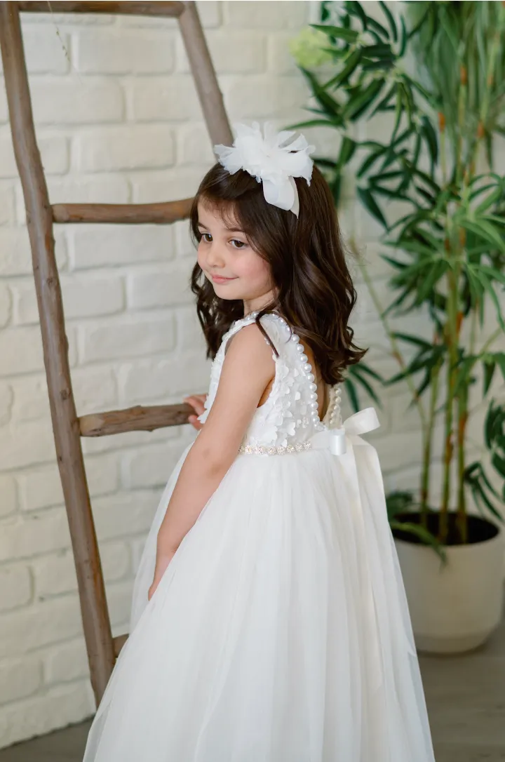 Pearl Horsehair Dress ES160