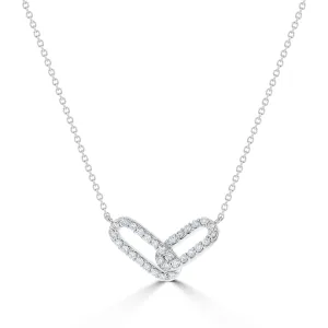 Petite Interlocked Diamond Pendant