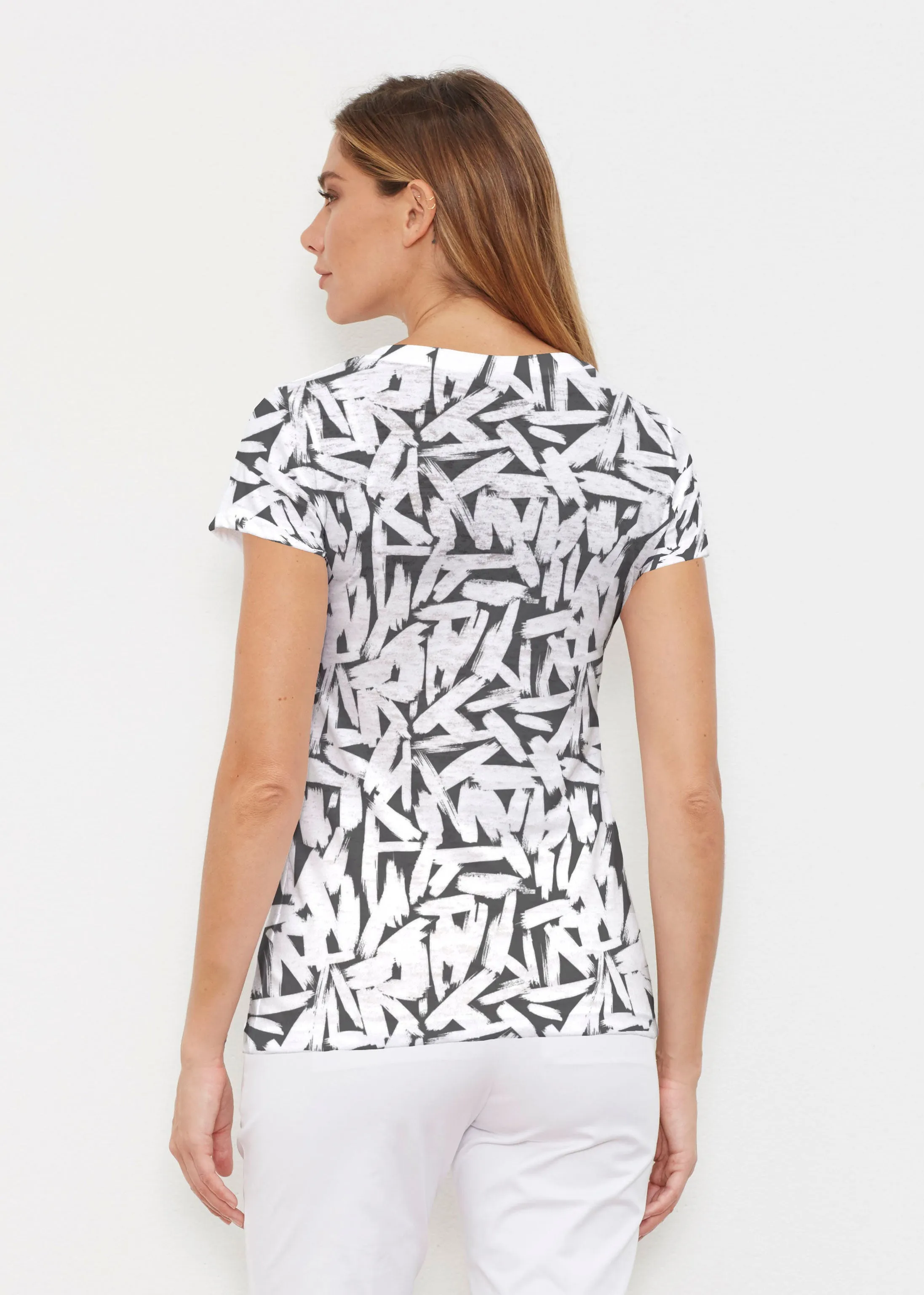 Pick Up Sticks (14300) ~ Signature Cap Sleeve V-Neck Shirt
