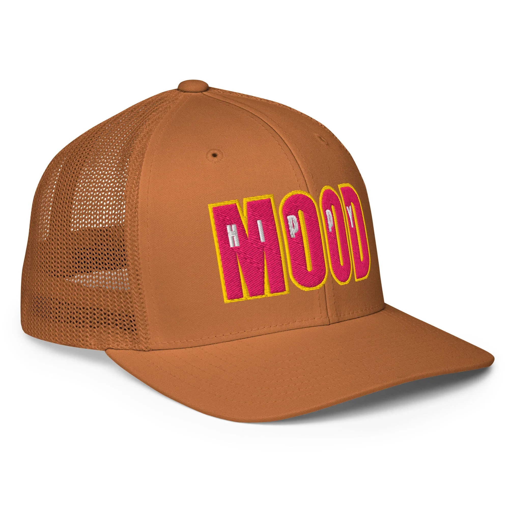 Pink & Yellow Closed-back trucker cap