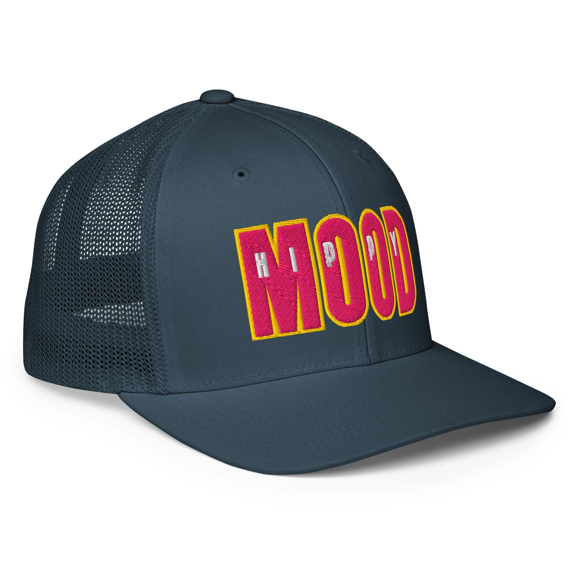 Pink & Yellow Closed-back trucker cap