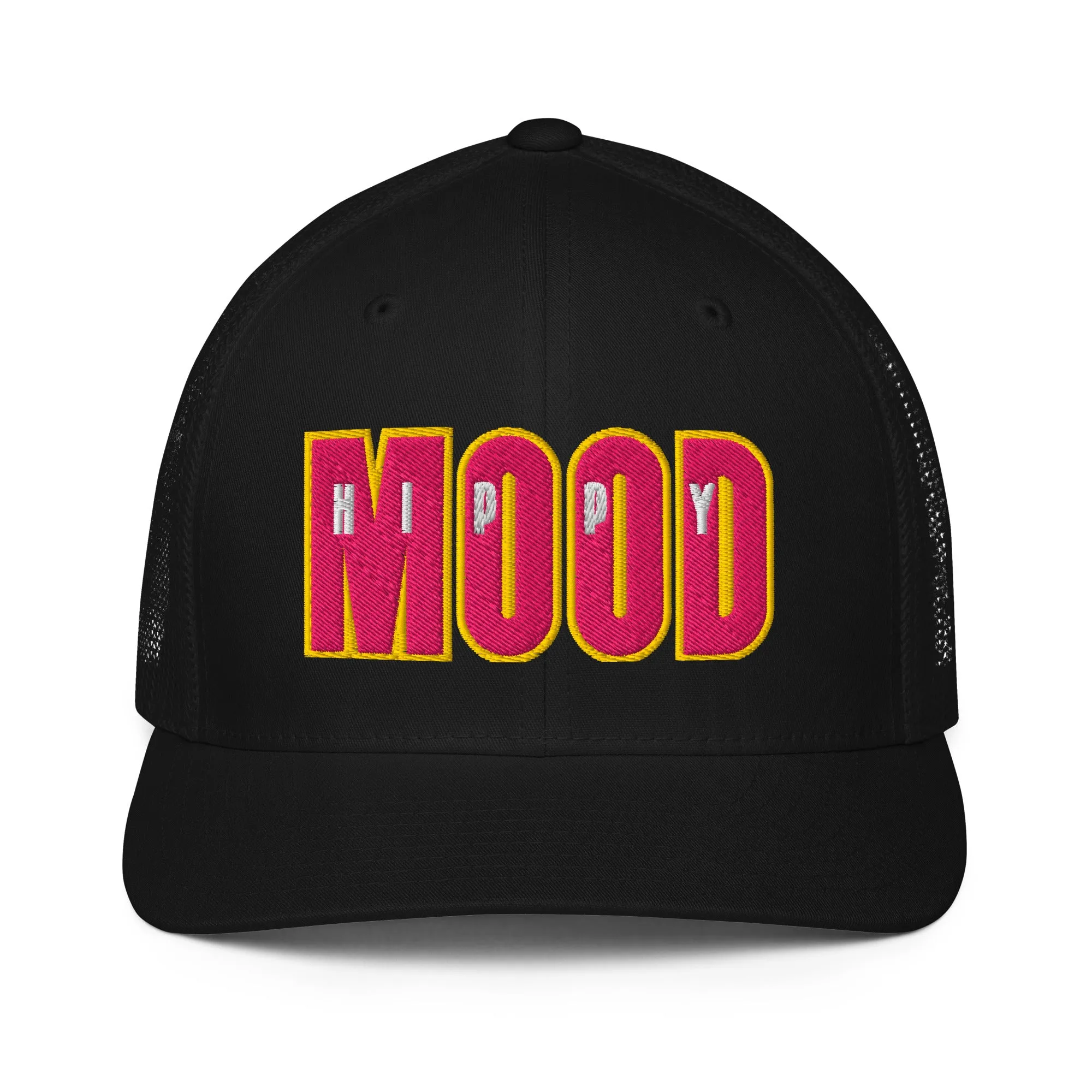 Pink & Yellow Closed-back trucker cap
