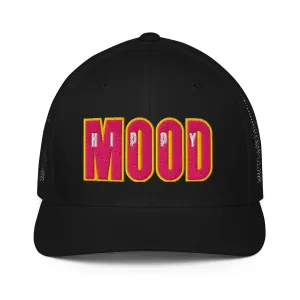 Pink & Yellow Closed-back trucker cap