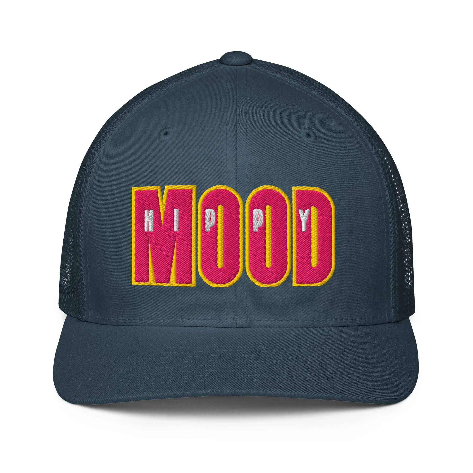 Pink & Yellow Closed-back trucker cap